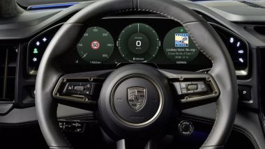 Nuova Porsche Cayenne EV: il quadro strumenti digitale con diagonale da 14,25''