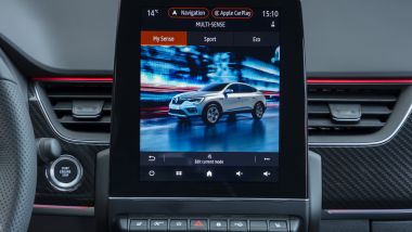Nuova Renault Arkana 2021: il touchscreen centrale da 9,3'' dell'infotainment