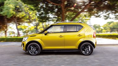 Nuova Suzuki Ignis Hybrid 2020: visuale laterale