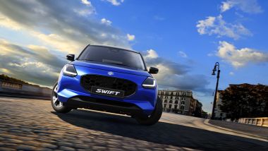 Nuova Suzuki Swift 2024, il frontale