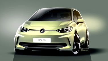 Nuova Volkswagen ID.3 2023: visuale anteriore