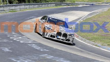 Nuove BMW M3 e M4: un passaggio al Ring durante i collaudi