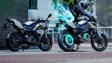 Nuove Kawasaki Z e Ninja elettriche
