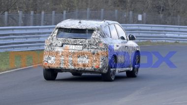 Nuovo BMW X1 2022, nuove foto spia: visuale posteriore