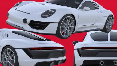 Nuovo brevetto Porsche: i disegni della sportiva tedesca mostrano lo stile inedito