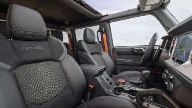 Nuovo Ford Bronco Raptor 2022: i sedili sportivi