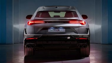 Nuovo Lamborghini Urus S: visuale posteriore