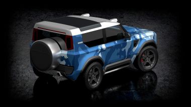 Nuovo land Rover Defender 80: una delle interpretazioni del designer Dejan Hristov