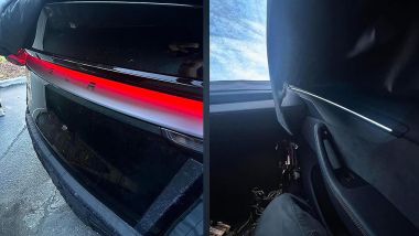 Nuovo ''lettering'' Tesla posteriore (Foto: @Teslaconomics / X)