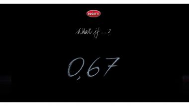 Nuovo teaser della futura Bugatti: cosa vorrà dire 0,67?