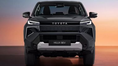 Nuovo Toyota Hilux: frontale massiccio e con sottili fari full LED