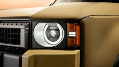 Nuovo Toyota Land Cruiser: i fari a LED rotondi ispirati al modello originale