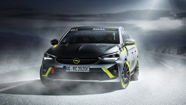 Opel Corsa-e Rally: il frontale