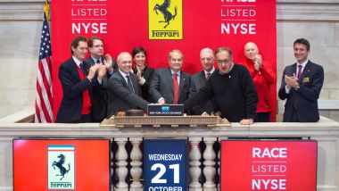 Ottobre 2015, Ferrari si quota alla Borsa di New York