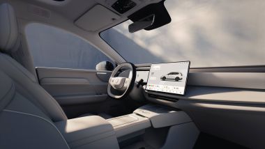 Panoramica della plancia della Volvo XC70