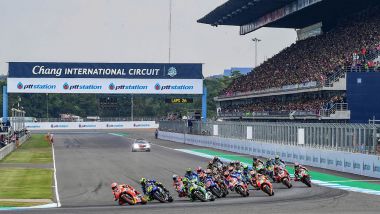Partenza MotoGP Thailandia 2019