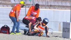 Il video del brutto incidente di Pol Espargarò nelle FP3 di Valencia