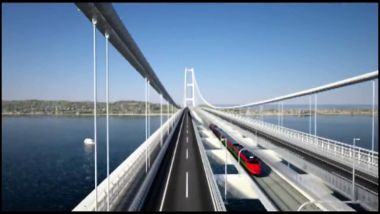 Ponte sullo stretto di Messina: 6 corsie per le auto (3 per ogni senso di marcia) e due per le ferrovie