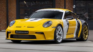 Porsche 911 GT3 di Paolo Barilla: visuale di 3/4 anteriore