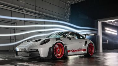 Porsche 911 GT3 RS in galleria del vento