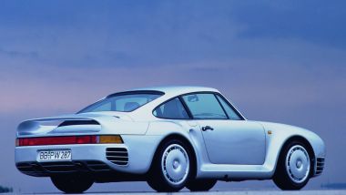 Porsche 959, la 3/4 posteriore è il suo lato più caratteristco