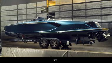 Porsche Macan Turbo Concept Lago e Frauscher Spectre 790: il natante EV lungo 7,97 metri