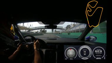 Porsche Taycan Turbo GT: on board con il pilota Felipe Nasr sul circuito brasiliano