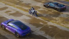 Video drag race: Taycan Turbo GT vs Ferrar SF90 vs Yamaha R1M