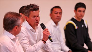 Presentazione Renault F1 2020: Marcin Budkowski durante la conferenza