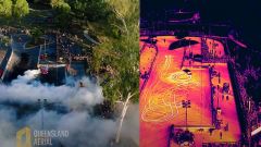 Burnout filmati da drone con camera infrarossi: il video YouTube