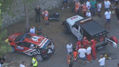 Rally Roma Capitale: il video del brutto incidente di Ostberg