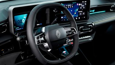 Renault 4 E-Tech Electric: volante e strumentazione digitale