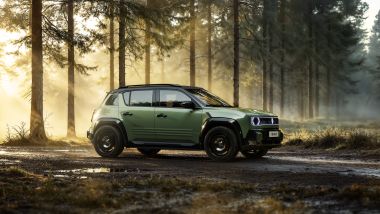 Renault 4 Savane 4x4 Concept, l'assetto è rialzato di 15 mm rispetto alla Renault 4