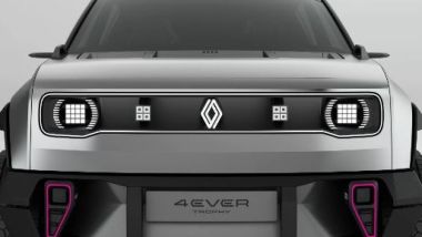Renault 4Ever Trophy: la calandra orizzontale e i fari Matrix Led ispirati alla vecchia R4