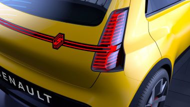 Renault 5: i gruppi ottici posteriori