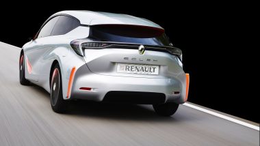 Renault Eolab: la prima ibrida plug-in francese, vista da dietro