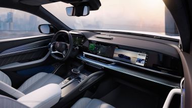 Renault Filante: l'abitacolo lussuoso e ad alto tasso di digitalizzazione con tre display