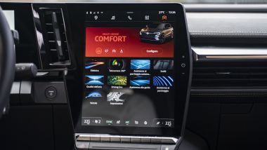 Renault Mégane E-Tech EV60: una delle schermate del sistema multimediale