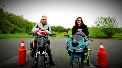 Moto drift: Sarah Lezito vs. Rok Bagoros in video