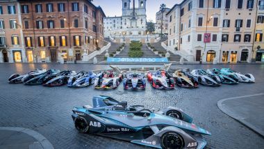 Roma ePrix 2019, le monoposto Formula E in centro città