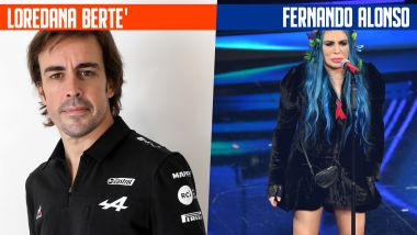 SanremoGP 21: Fernando Alonso e Loredana Bertè
