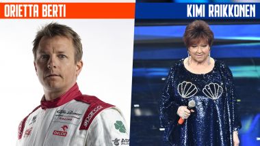 SanremoGP 21: Kimi Raikkonen e Orietta Berti