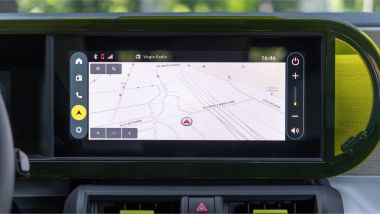 Schermo infotainment 10,25 pollici della Fiat Grande Panda Elettrica 2025