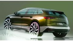 Teaser nuovo SUV elettrico Skoda Enyaq 2025