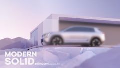 Skoda: il teaser anticipa le forme di un nuovo SUV elettrico