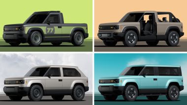 Slate EV pick-up, le varianti di carrozzeria ottenibili con gli optional