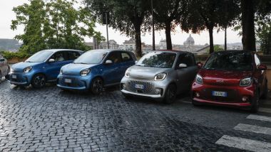 Smart EQ a Roma: la piccola elettrica alla conquista della Capitale