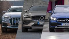 Audi A4, Mercedes Classe C, Volvo V60 station wagon per l'offroad