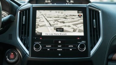 Subaru Forester e-Boxer Premium: lo schermo dell'infotainment