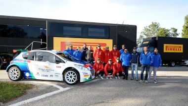 Marco Pollara, pilota Peugeot, migliore al Supercorso Federale Rally